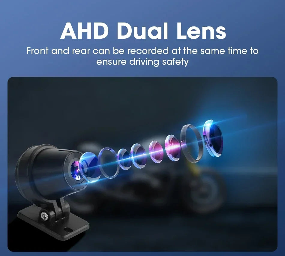 Develuck 5/6.86/7" Navigation Motorcycle Waterproof Carplay Display Screen Portable Motorcycle DVR Wireless Android Auto Monitor