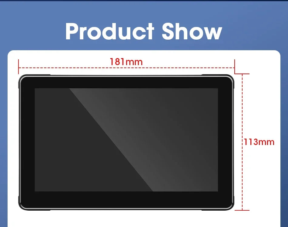 Develuck 5/6.86/7" Navigation Motorcycle Waterproof Carplay Display Screen Portable Motorcycle DVR Wireless Android Auto Monitor