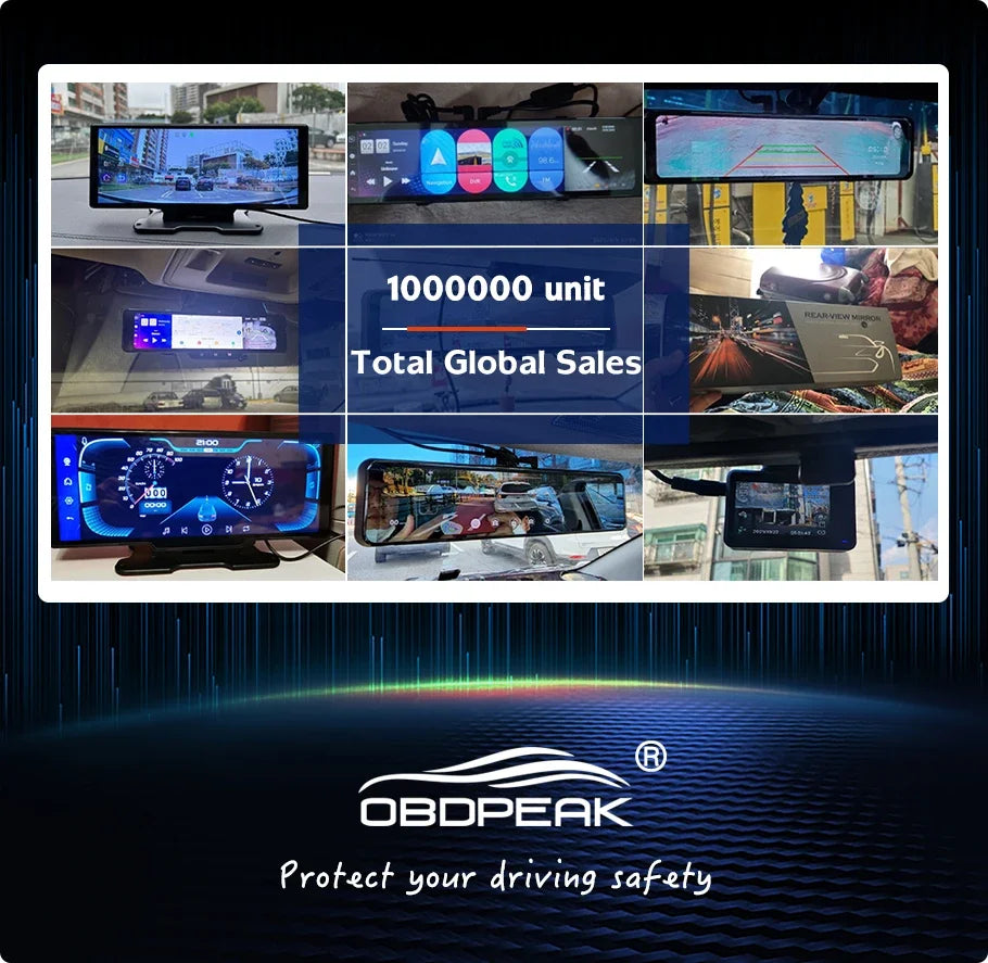 K4 11.26 Inch Carplay & Android Auto 4K 2160P Wifi Dash Cam Rearview Mirror Car DVR GPS Navigation Video Recorder Dual Lens