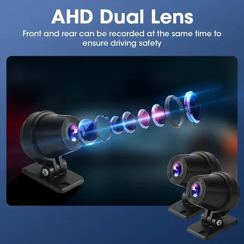 Develuck 5/6.86/7" Navigation Motorcycle Waterproof Carplay Display Screen Portable Motorcycle DVR Wireless Android Auto Monitor