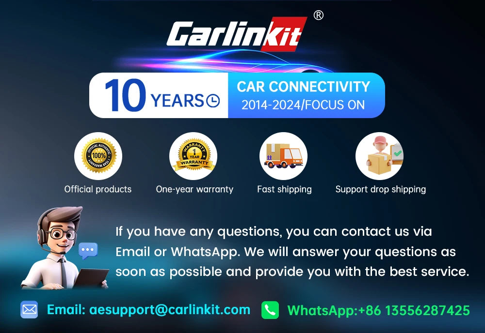 Carlinkit 5 2air Wireless CarPlay Android Auto Wireless Box 2in 1 Adapter 2-Channel Work Waze Spotify 5.8Ghz WiFi BT5.0 Siri GPS