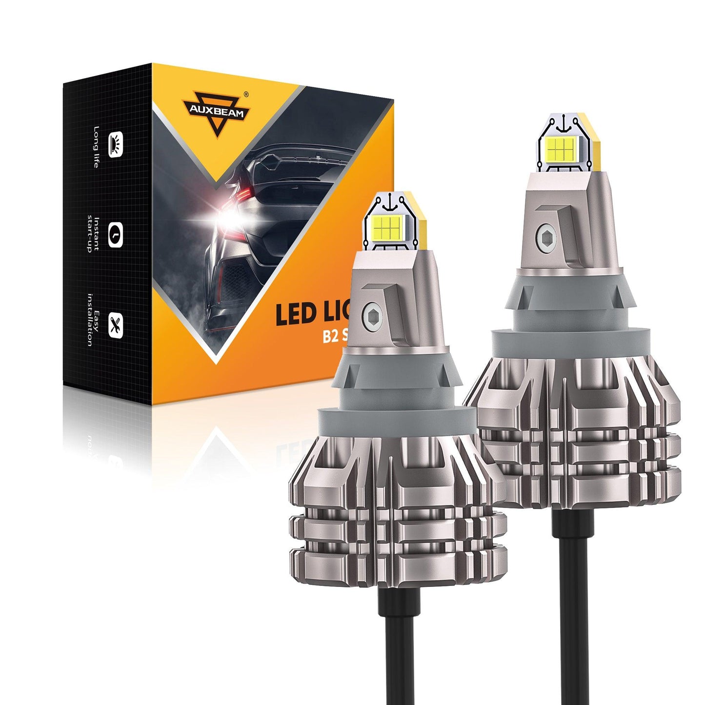 For 2013-2015 Ram 2500 (with projector-type headlights) 9005 9012 LED Headlight Bulbs Bundle 