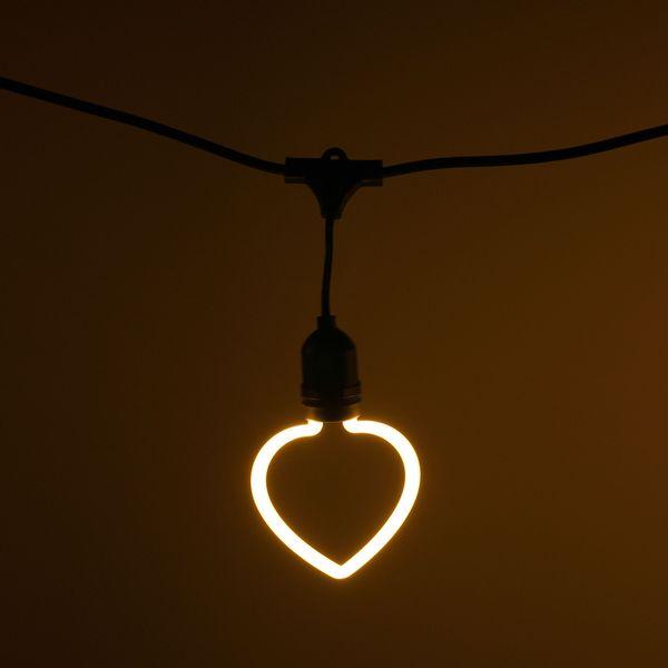 LED lamp AGGE Carnival E27, 4W, Heart - SPEED LIGHT