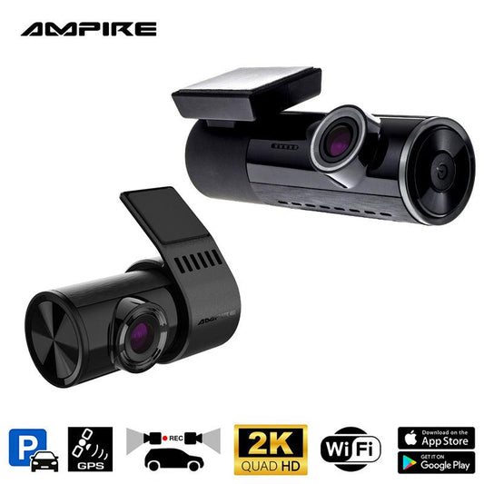 AMPIRE dual dashcam, 2K front camera and AHD rear camera, WLAN and GPS for Mercedes - SPEED LIGHT