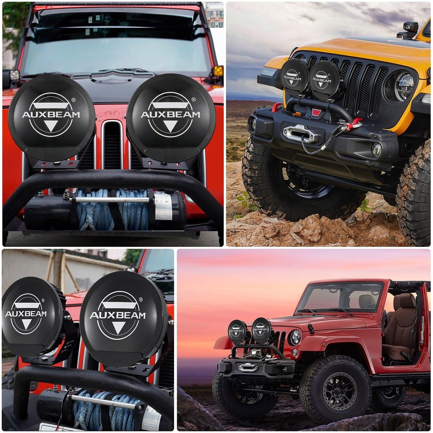 (2pcs/set) 7 Inch 178W Round Off road light Spot Beam LED Driving Lights 