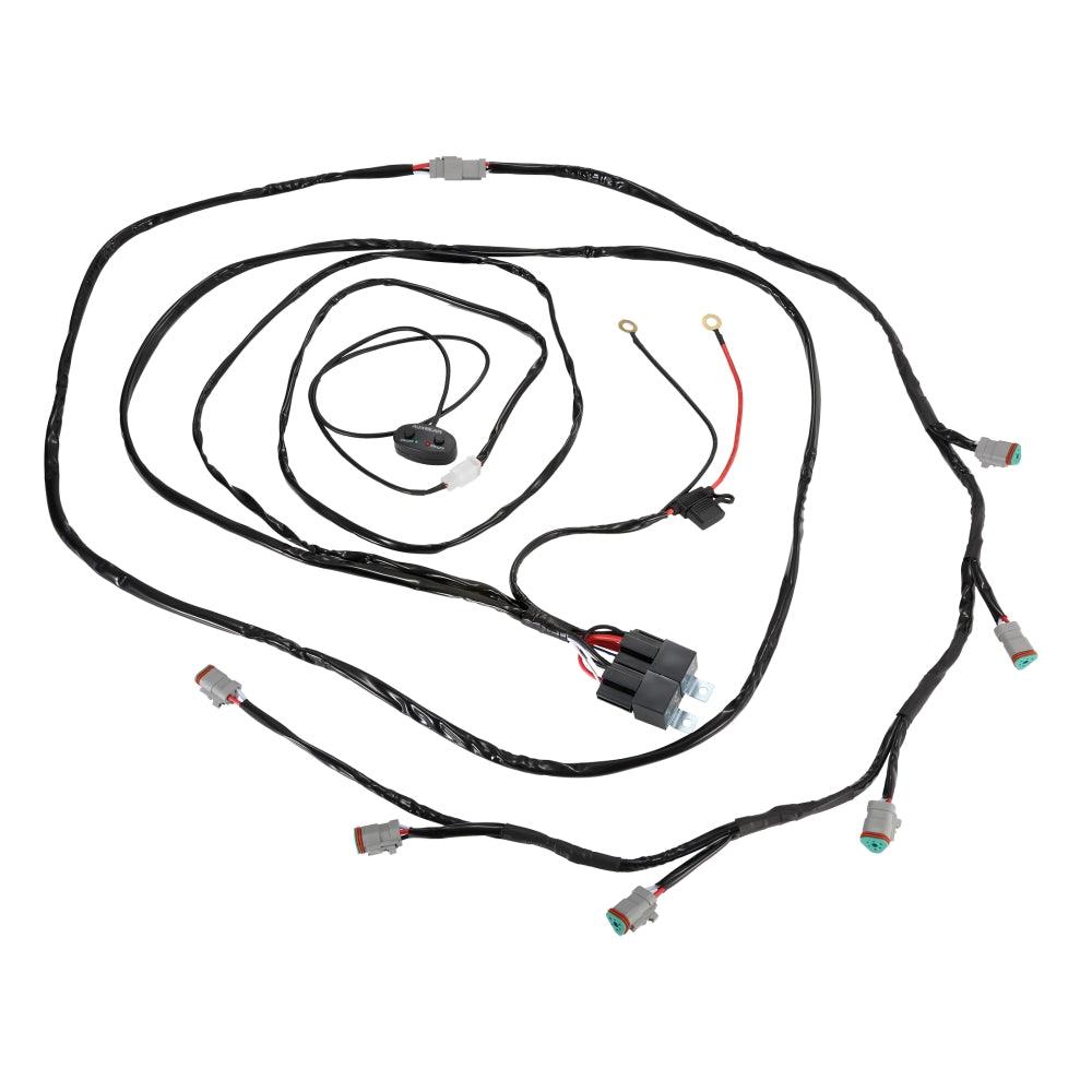 C4 Series | 4 Inch 110W 11000LM LED Pods Offroad LED Driving Lights with Amber DRL