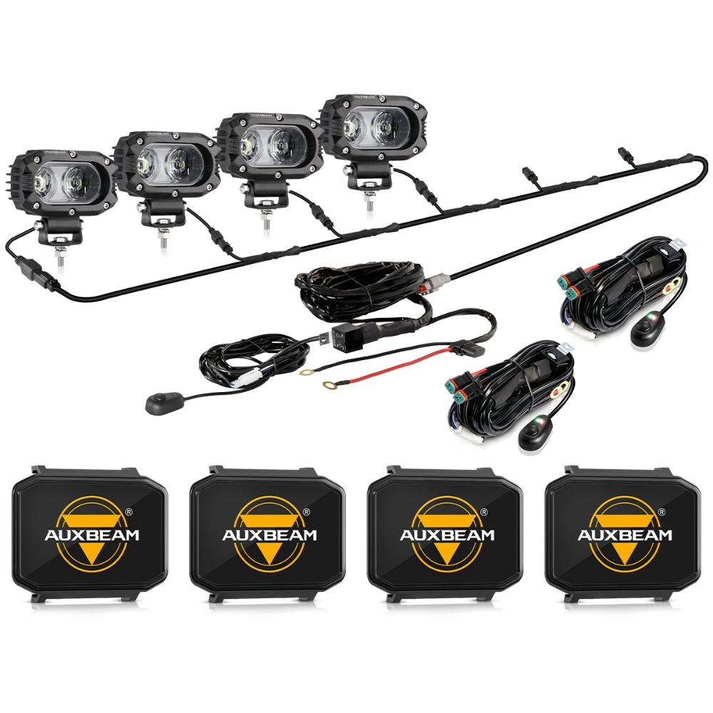 R4 Series 4 Inch 60W Lentille Corrugée 120° LED Pods