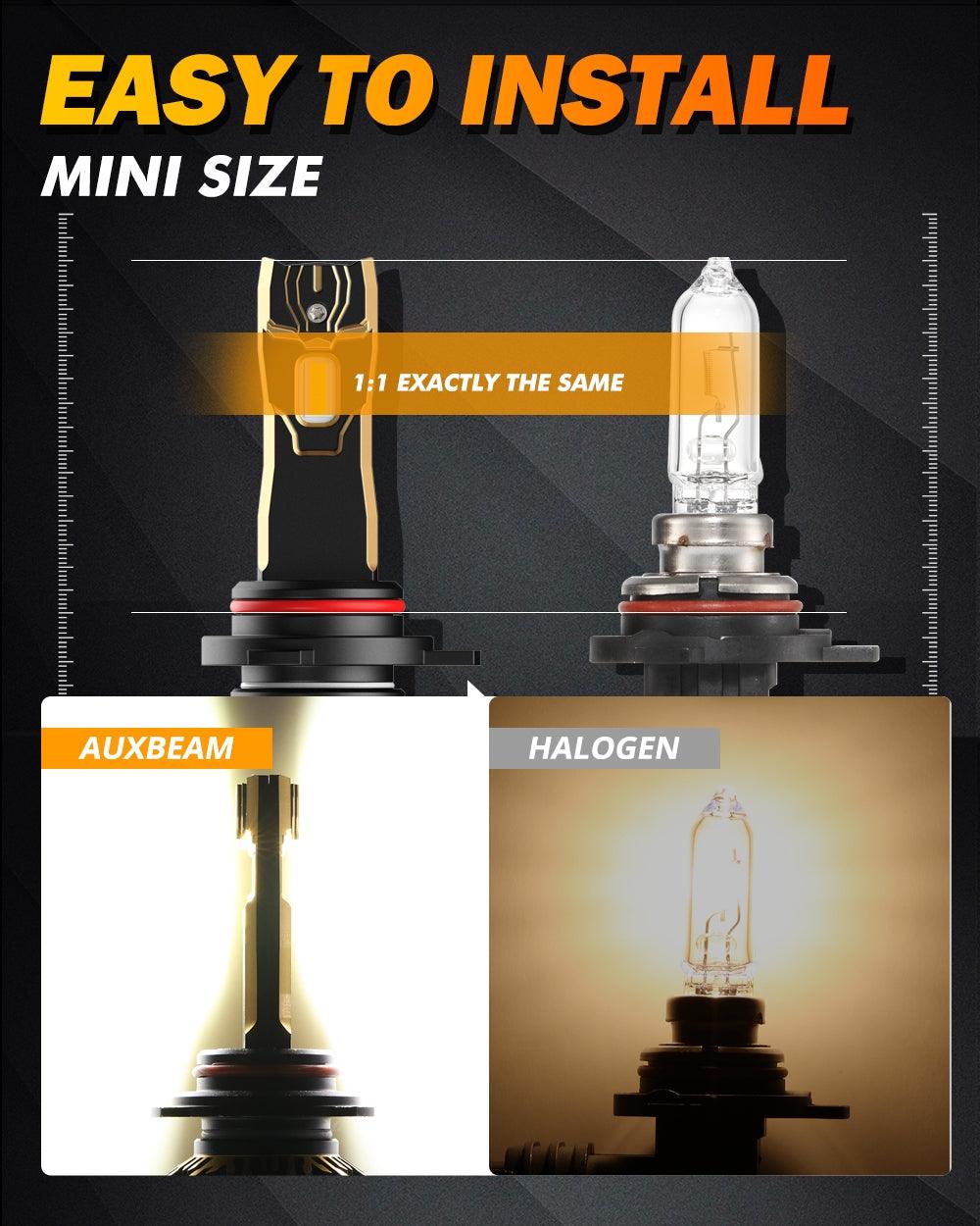 For 2014 Ram 1500 (with projector-type headlights) 9005 9012 LED Headlight Bulbs Bundle 