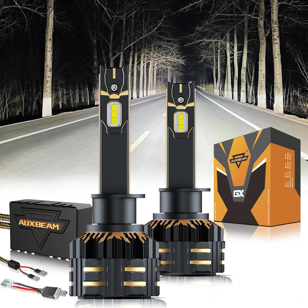 Bombillas LED para faros delanteros más brillantes de la serie GX, 25000 lm, 120 W, 6500 K, blanco frío