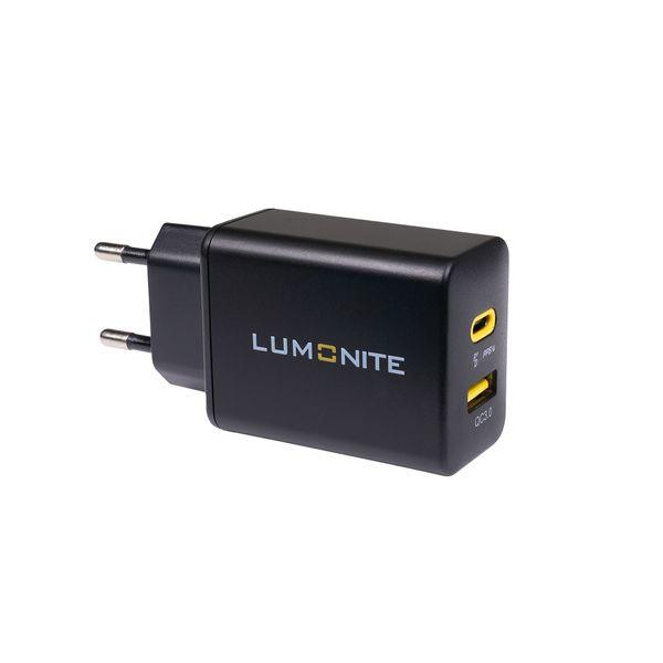 USB charger LUMONITE Charging Cube, 33W (USB-C + USB-A) - SPEED LIGHT