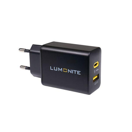 USB charger LUMONITE Charging Cube, 33W (USB-C + USB-A) - SPEED LIGHT