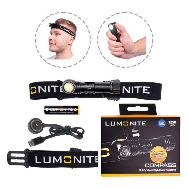Headlamp LUMONITE Compass, 1250 lm - SPEED LIGHT