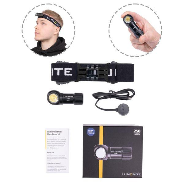 Headlamp LUMONITE Pixel V2, 250 lm - SPEED LIGHT