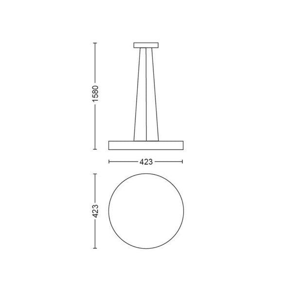 Pendant lamp Philips Hue Being 33.5W, 2200-6500K - SPEED LIGHT