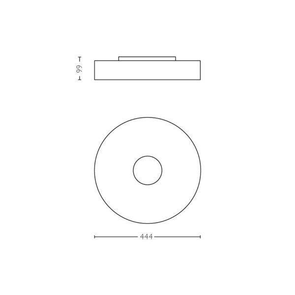 Ceiling lamp Philips Hue Fair 25W, 2200-6500K - SPEED LIGHT