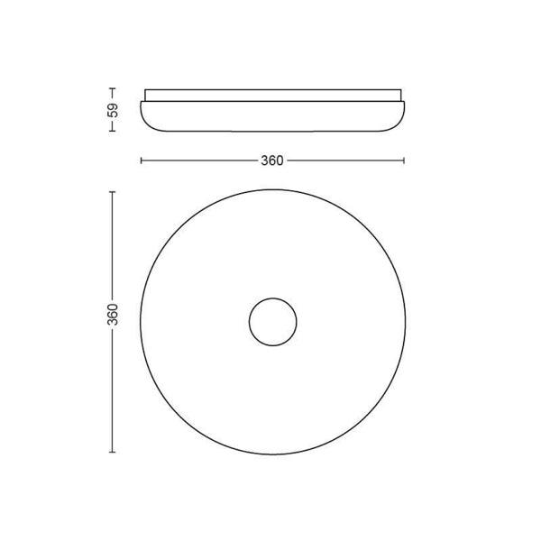 Ceiling lamp Philips Hue Struana 27W, 2200-6500K - SPEED LIGHT