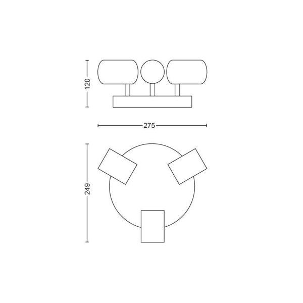 Ceiling lamp Philips Hue Adore Triple Spiral, GU10 - SPEED LIGHT