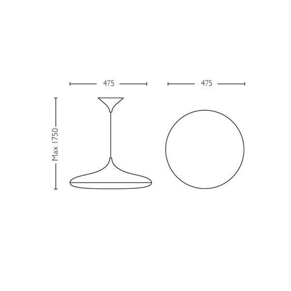 Pendant lamp Philips Hue Cher 24W, 2200-6500K - SPEED LIGHT