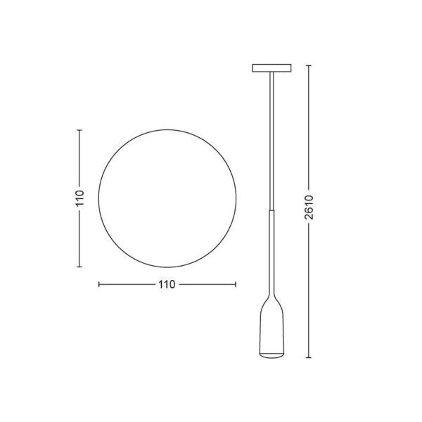Pendant lamp Philips Hue Devote, E27 - SPEED LIGHT