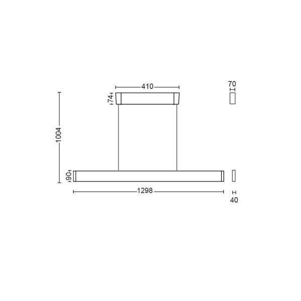 Pendant lamp Philips Hue Ensis WCA 79W, 2000-6500K - SPEED LIGHT