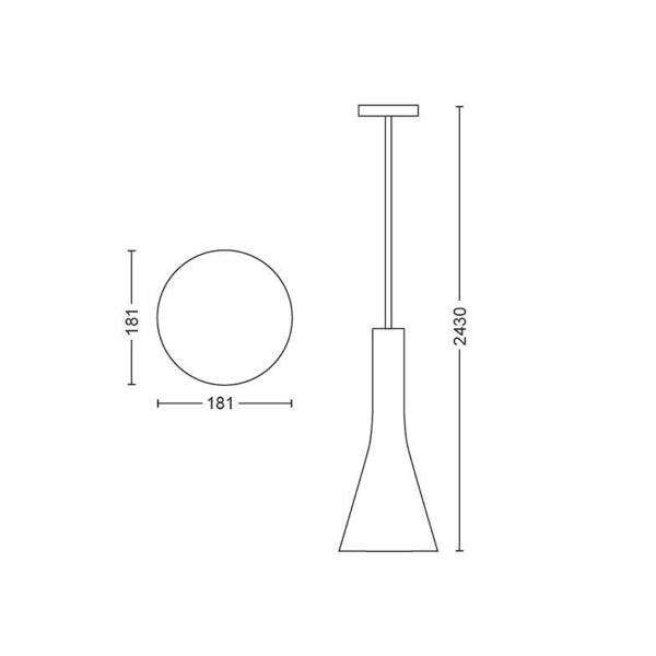 Pendant lamp Philips Hue Explore, E27 - SPEED LIGHT