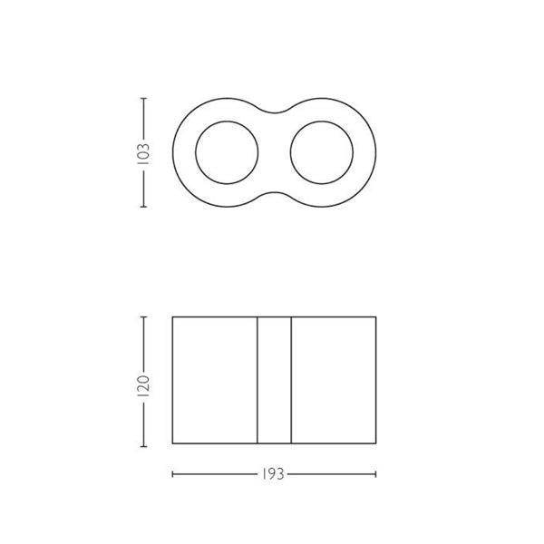 Ceiling lamp Philips Hue Pillar Double, GU10 - SPEED LIGHT