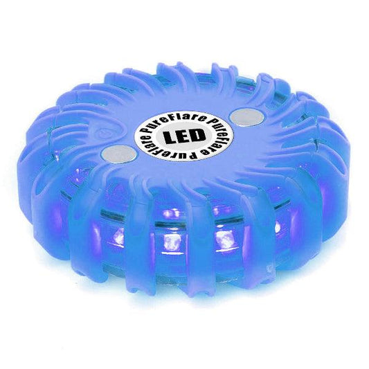 Rechargeable LED light puck Pureflare, 16 LEDs, Blue - SPEED LIGHT