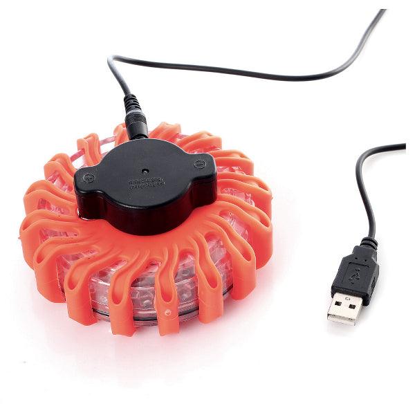 Rechargeable LED light puck Pureflare, 16 LEDs, Red - SPEED LIGHT